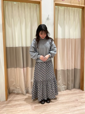 「サマンサ モスモス(Samansa Mos2)」｜「アイテム（スウェット）」を使った、takaさん（レディース・156cm）の冬コーディネート