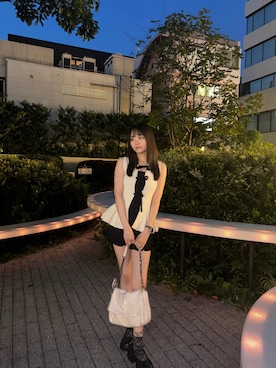 「アイテム（ソックス/靴下）」を使った、Nanaさん（レディース・158cm）の秋コーディネート