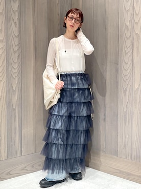 「ADAM ET ROPE'（アダムエロペ）のアイテム（ボディバッグ/ウエストポーチ）」を使った、yukiさん（レディース・165cm）の夏コーディネート