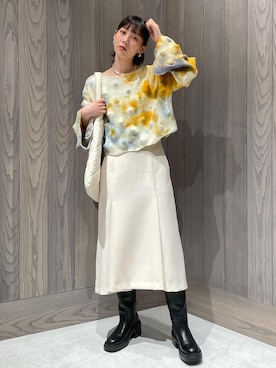 「SDGs」｜「アイテム（ブーツ）」を使った、yukiさん（レディース・165cm）の秋コーディネート