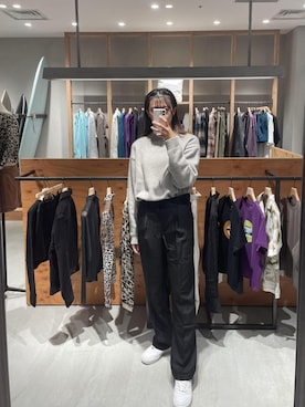 「Saturdays NYC（サタデーズ ニューヨークシティ ）のアイテム（その他パンツ）」を使った、MOEさん（レディース・166cm）の秋コーディネート