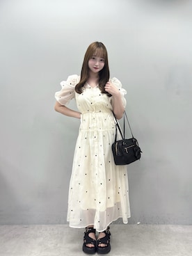 「OLIVE des OLIVE（オリーブデオリーブ）のアイテム」を使った、Risatoさん（骨格ウェーブ・レディース・159cm）の春コーディネート