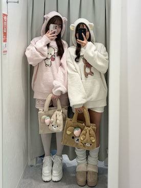 「アイテム（ルームウェア）」を使った、Risatoさん（レディース・159cm）の秋コーディネート