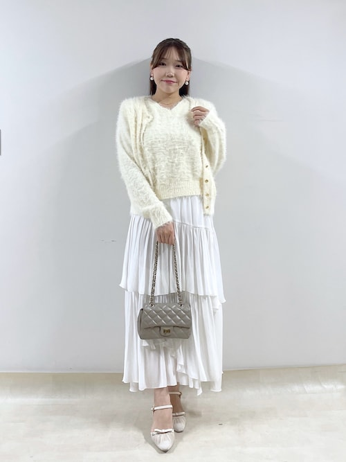 セール】【アンサンブル可】ヘアリーフェザーカーディガン