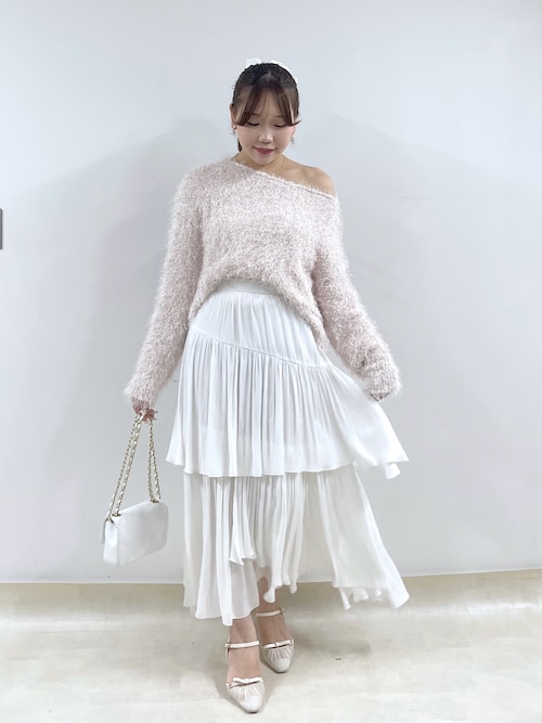 最強モテニット】フェザーヤーンラメニット（ニット/セーター）｜La