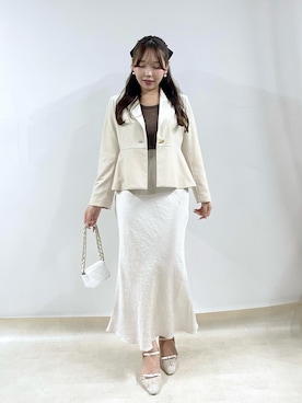 「ナロースカート」｜Rikoさん（レディース・158cm）の秋コーディネート