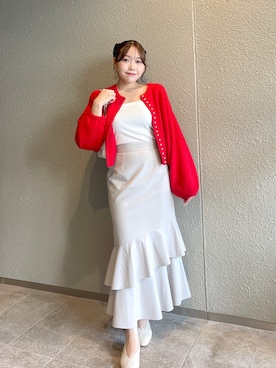 「アイテム（キャミソール）」を使った、Rikoさん（レディース・158cm）の夏コーディネート