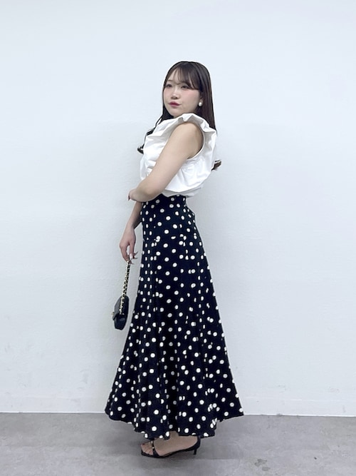再販決定！・3サイズ展開あり】ドットマチフレアスカート（スカート