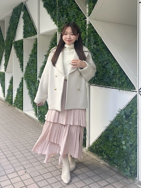 「アイテム（その他アウター）」を使った、Rikoさん（レディース・158cm）の秋コーディネート