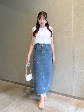 Rikoさん（レディース・158cm）の夏コーディネート