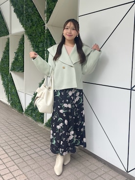 「ミントグリーン」｜Rikoさん（レディース・158cm）の秋コーディネート
