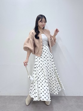 「着痩せ」｜Rikoさん（レディース・158cm）の冬コーディネート