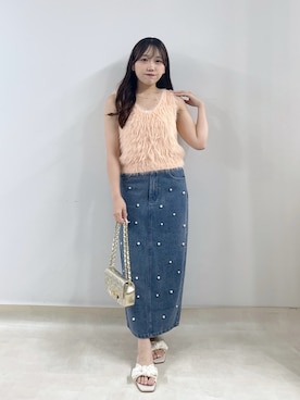 「フェザー」｜Rikoさん（レディース・158cm）の夏コーディネート