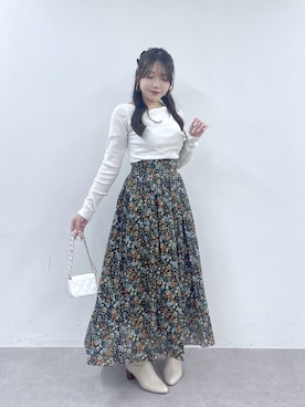 「きれいめ」｜Rikoさん（レディース・158cm）の冬コーディネート