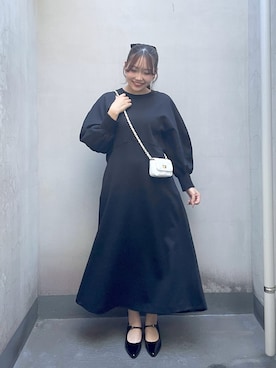 「黒コーデ」｜Rikoさん（レディース・158cm）の秋コーディネート