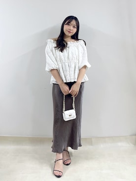 「スパンコール」｜Rikoさん（レディース・158cm）の夏コーディネート