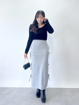 「フロッキーチュール」｜Rikoさん（レディース・158cm）の夏コーディネート