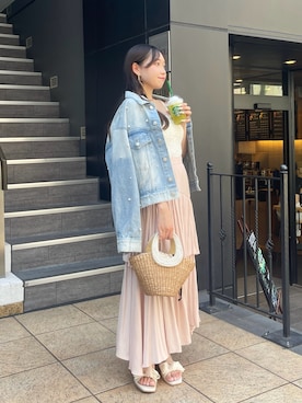 「ティアードスカート」｜Rikoさん（レディース・158cm）の夏コーディネート