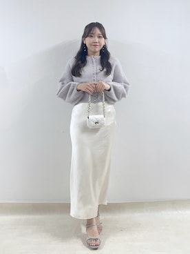 「アイテム（カーディガン/ボレロ）」を使った、Rikoさん（レディース・158cm）の夏コーディネート