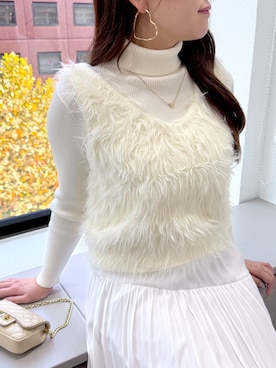 「ティアードスカート」｜Rikoさん（レディース・158cm）の冬コーディネート