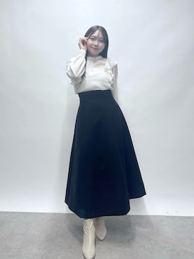 「ブラウスコーデ」｜Rikoさん（レディース・158cm）の秋コーディネート