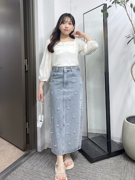 「フロッキーチュール」｜Rikoさん（レディース・158cm）の夏コーディネート