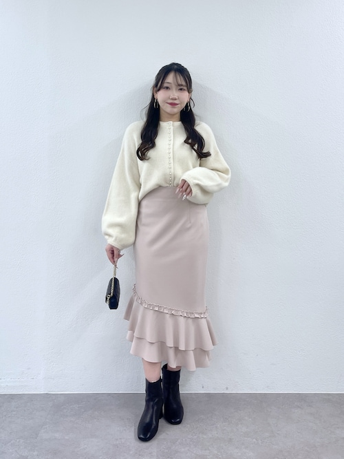 セール】【今すぐお届け！・美シルエット】アシメラッフルジャージ
