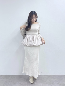 「ナロースカート」｜Rikoさん（レディース・158cm）の秋コーディネート