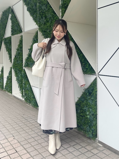 タグ付き未使用品✨エンフォルド ダブルフェイス ロングコート オーバーサイズ M セール】【お上品大人っぽコート】ダブルフェイス2WAYロングコート