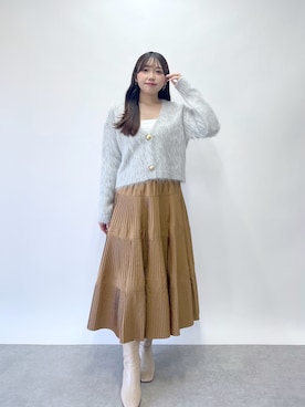 「アイテム（カーディガン/ボレロ）」を使った、Rikoさん（レディース・158cm）の夏コーディネート