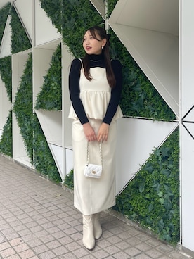 「ナロースカート」｜Rikoさん（レディース・158cm）の秋コーディネート