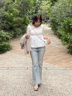 Rikoさん（レディース・158cm）の春コーディネート