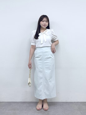 「お仕事コーデ」｜Rikoさん（レディース・158cm）の夏コーディネート