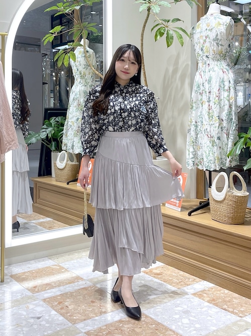 新色追加！miki監修・3サイズあり】イレヘムティアードスカート