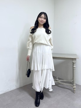 「アイテム（アクセサリー）」を使った、Rikoさん（レディース・158cm）の秋コーディネート