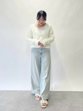 「アイテム（Tシャツ/カットソー）」を使った、Rikoさん（レディース・158cm）の夏コーディネート