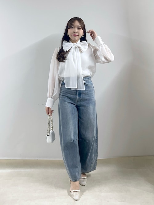 ワイドデニム（デニムパンツ）｜La boutique BonBon（ラブ
