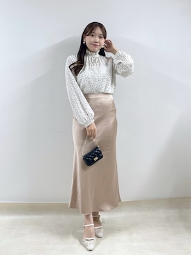 「ナロースカート」｜Rikoさん（レディース・158cm）の秋コーディネート