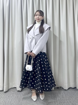 「アイテム（その他アウター）」を使った、Rikoさん（レディース・158cm）の秋コーディネート