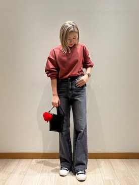 「アイテム（チャーム）」を使った、rinrinさん（レディース・157cm）の秋コーディネート