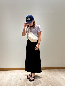 「アイテム（キャップ）」を使った、rinrinさん（レディース・157cm・20代）の夏コーディネート