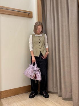 「アイテム（チャーム）」を使った、rinrinさん（レディース・157cm）の夏コーディネート