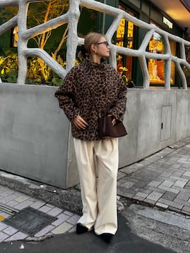 「アイテム（その他アウター）」を使った、rinrinさん（レディース・157cm・20代）の冬コーディネート