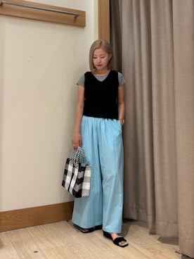 「JETEE（ジュテ）のアイテム」を使った、rinrinさん（レディース・157cm）の夏コーディネート