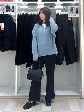 「GLOBAL WORK（グローバルワーク）のアイテム（パンツ）」を使った、asamiさん（レディース・161cm）の秋コーディネート