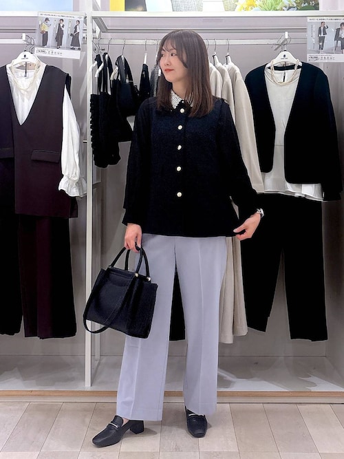 ツイードペプラムジレ/591837（その他アウター）｜GLOBAL WORK