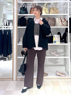 「GLOBAL WORK（グローバルワーク）のアイテム（パンツ）」を使った、asamiさん（レディース・161cm）の春コーディネート