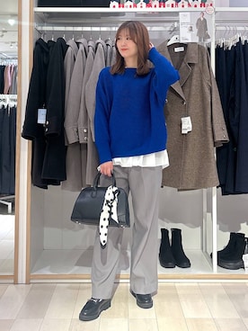 「アイテム（その他ヘアアクセサリー）」を使った、asamiさん（レディース・161cm）の冬コーディネート