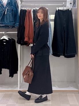 「GLOBAL WORK（グローバルワーク）のアイテム（ベルト）」を使った、asamiさん（レディース・161cm）の秋コーディネート