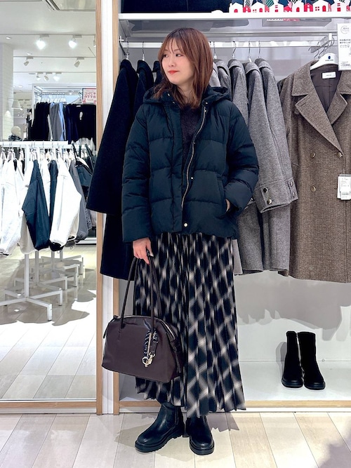 セール】ウツクシルエット撥水ダウンブルゾン/497167（ダウン